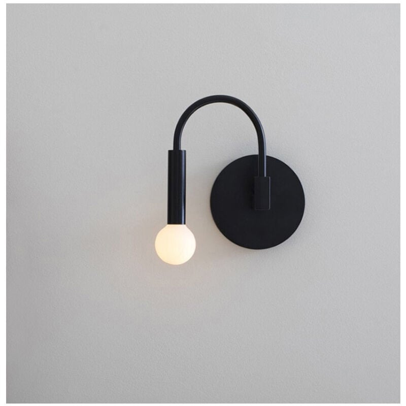 foto del prodotto lampada creativa con braccio girevole e angolo nero, lampada da parete per soggiorno, camera da letto, comodino, studio, corridoio dell hotel