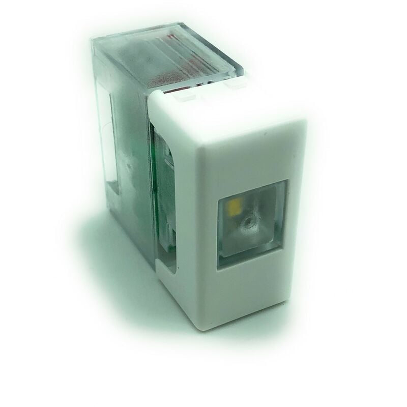 foto del prodotto lampada d emergenza a led 1 modulo keystone 50lm 1w autonomia 6h con adattatore gewiss system bianco