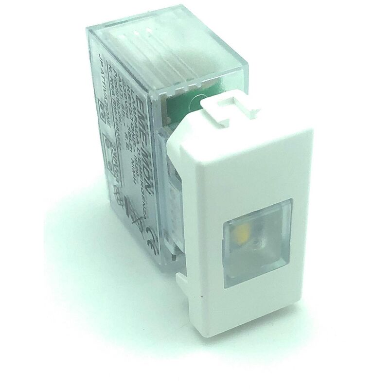 foto del prodotto lampada d emergenza led 1 mod keystone 50lm 1w autonomia 6h con adattatore bticino matix