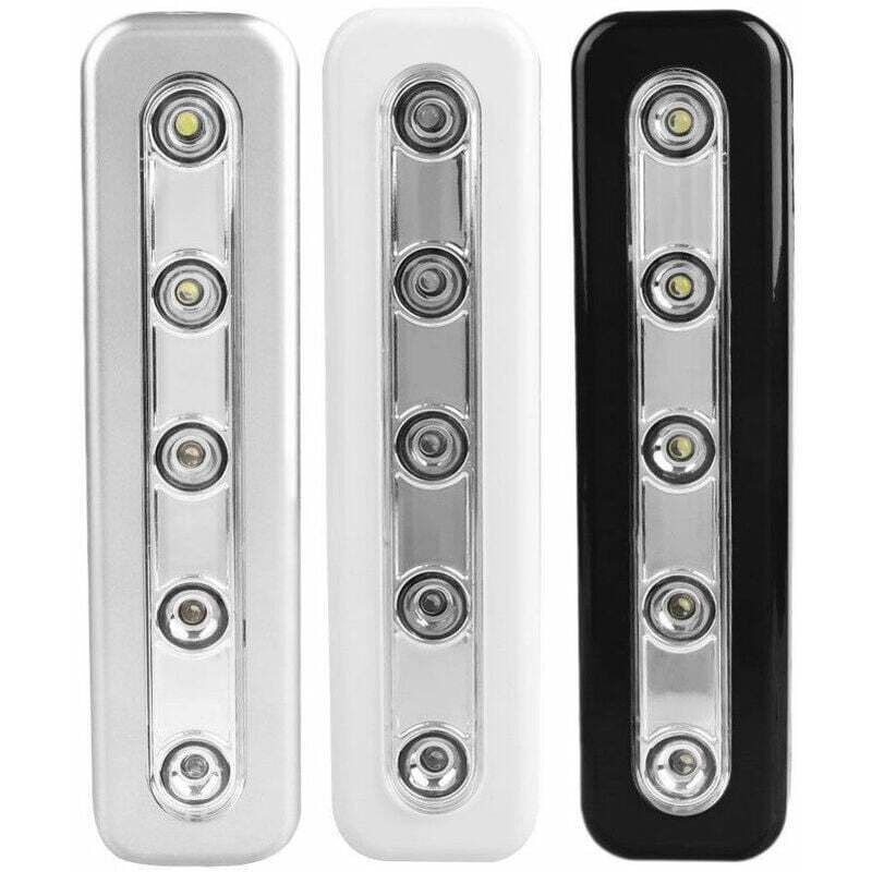 foto del prodotto lampada da armadio, luce notturna a led con 4 led touch, luce notturna regolabile senza fili a batteria