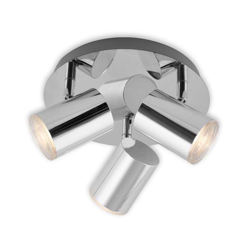 foto del prodotto lampada da bagno a led faretto ip44 gu10 ip44 w cromo metallo plastica briloner