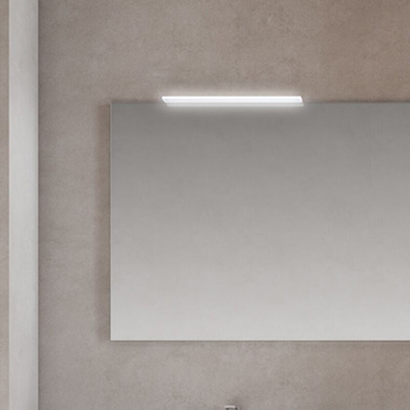 foto del prodotto lampada da bagno led vittoria 40 cm installabile su specchio finitura cromo