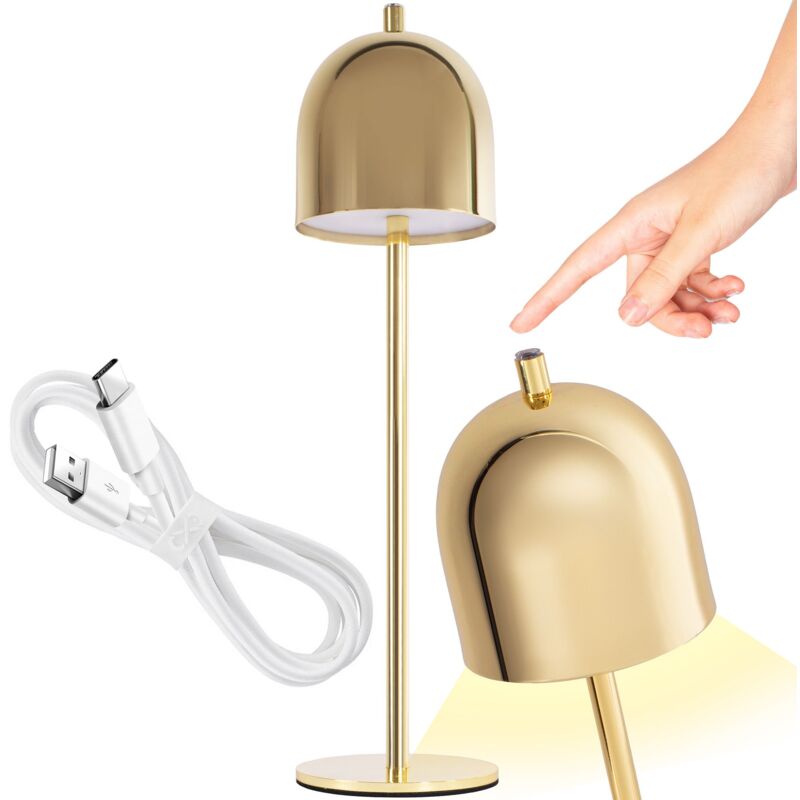 foto del prodotto lampada da comodino app1357 t gold