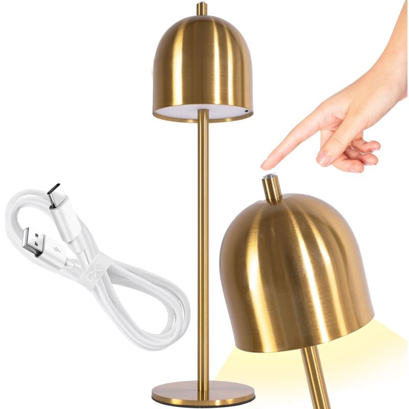 foto del prodotto lampada da comodino app1360 t old gold brush