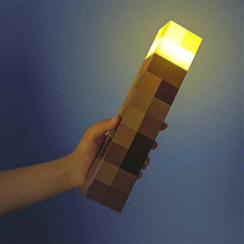 foto del prodotto lampada da comodino con torcia a led, luce notturna, decorazione per la casa, gioco minecraft