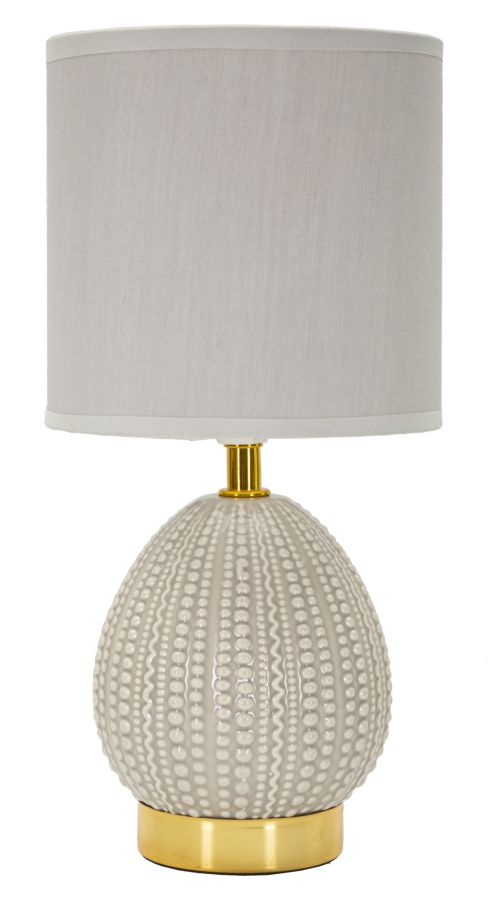 foto del prodotto lampada da comodino flavi grigia cm 15x30,5