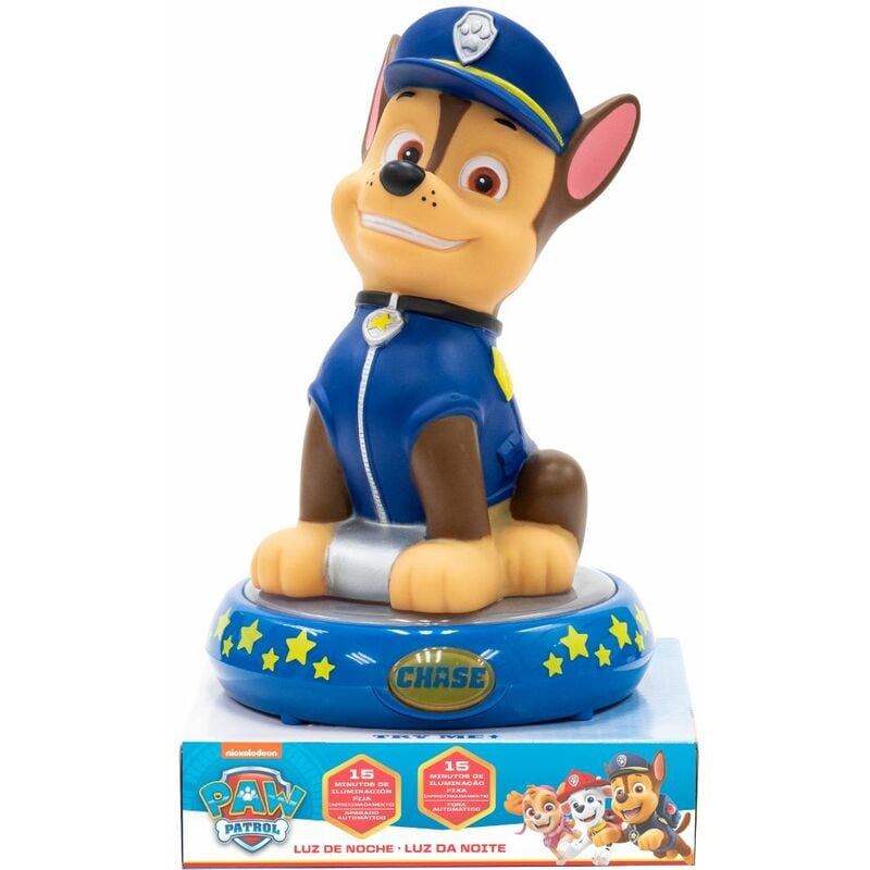 foto del prodotto lampada da comodino led 3d paw patrol