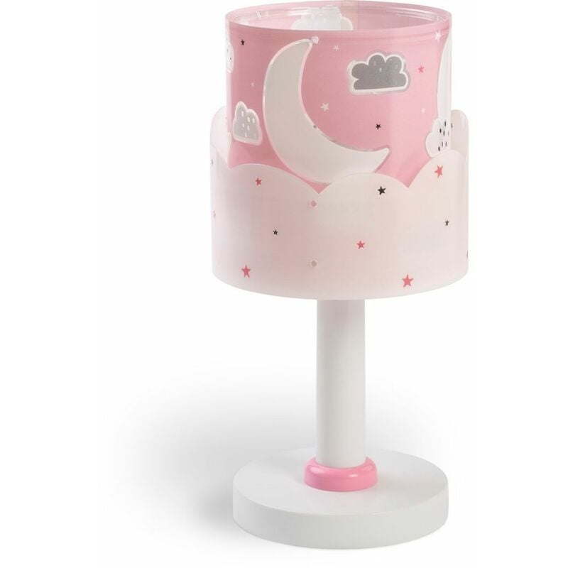 foto del prodotto lampada da comodino piccola luna rosa