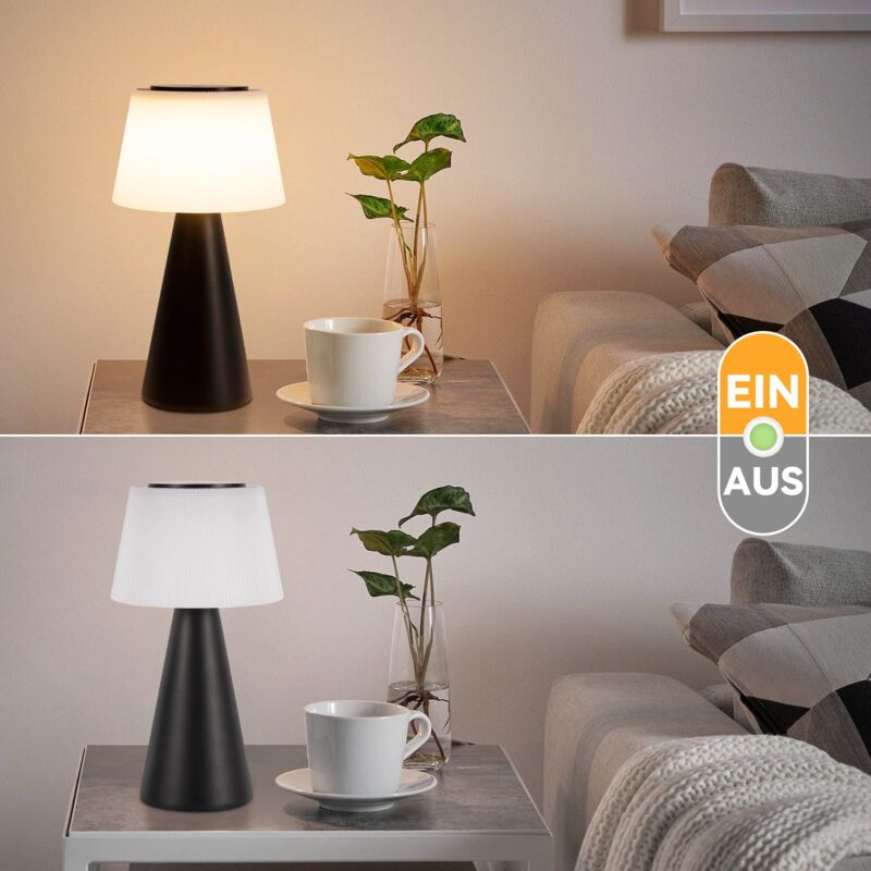 foto del prodotto lampada da comodino ricaricabile, confezione da 2 lampada da comodino a led da 3600 mah, senza fili, dimmerabile al tocco, ricaricabile tramite