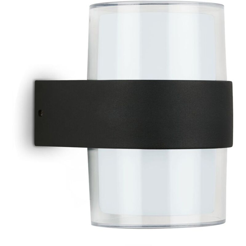 foto del prodotto lampada da esterno a led ip44, lampada da esterno a led, 4000k bianco neutro, nero, 130x95x105 mm lxwxh telefunken