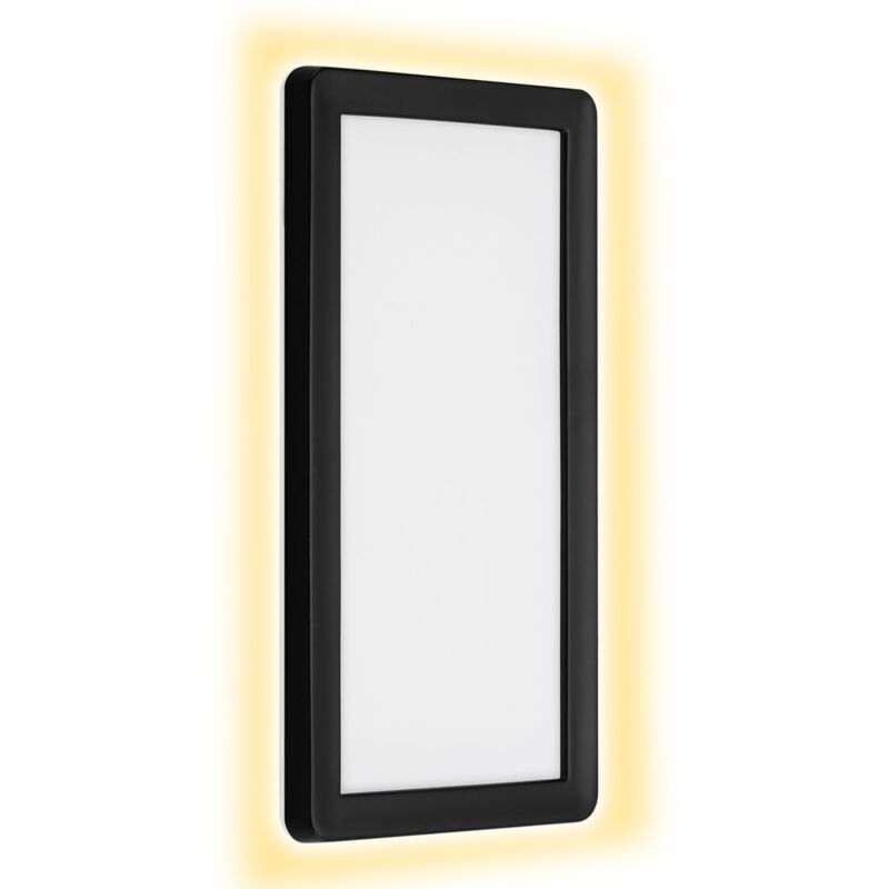 foto del prodotto lampada da esterno a led lampada da esterno in plastica nera 16 w 4000 k ip44 telefunken