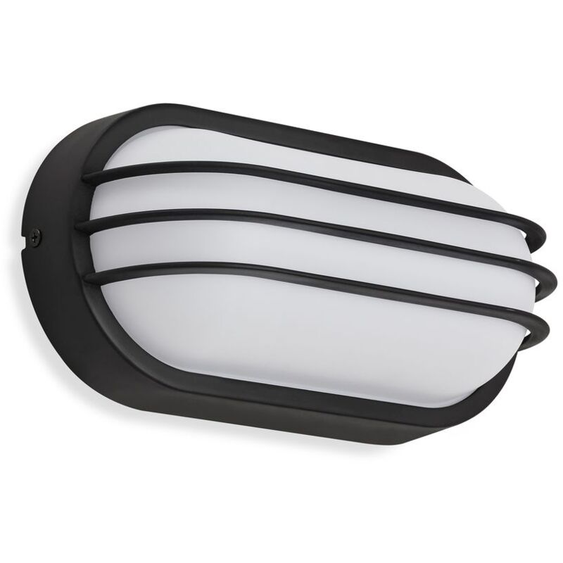 foto del prodotto lampada da esterno a led lampada da esterno ip 44 4000k 12 w nera plastica telefunken