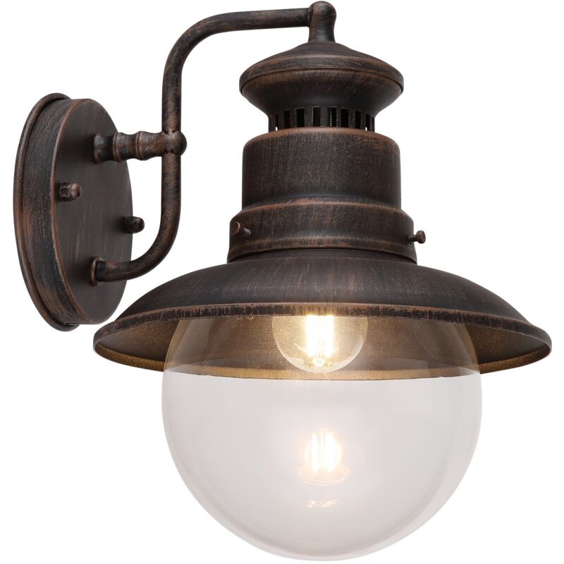 foto del prodotto lampada da esterno acciaio color ruggine, 1 x e27