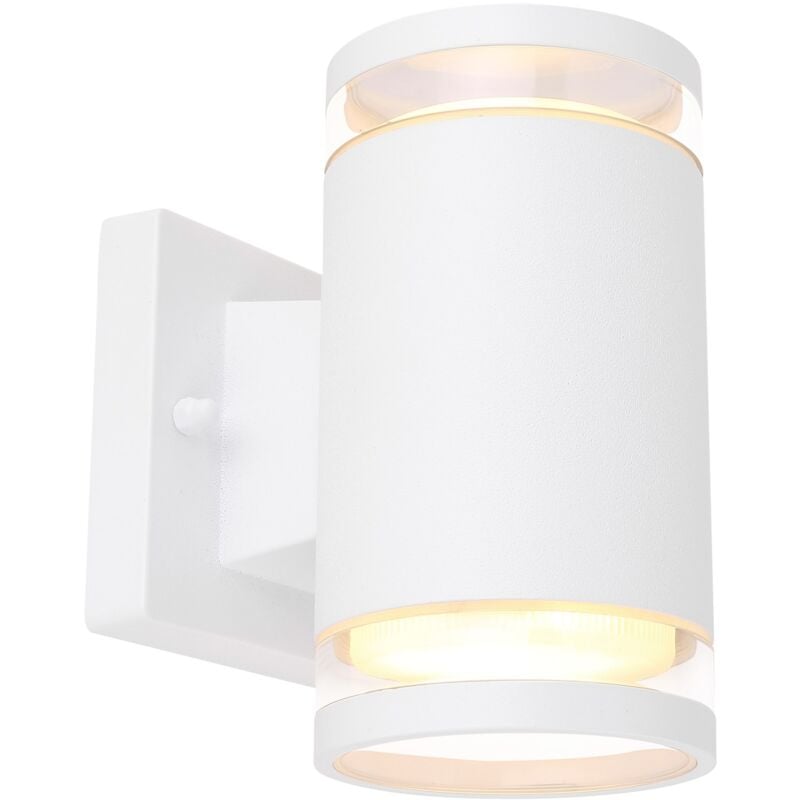 foto del prodotto lampada da esterno alluminio bianco satinato, 2 x gx53 led