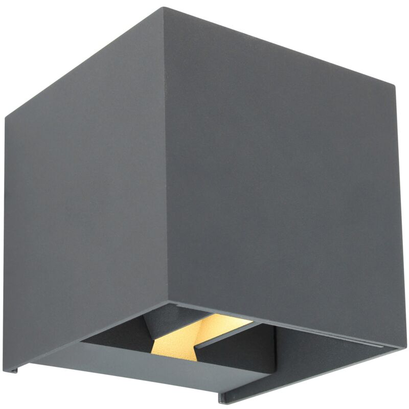 foto del prodotto lampada da esterno alluminio pressofuso antracite, 2 x led