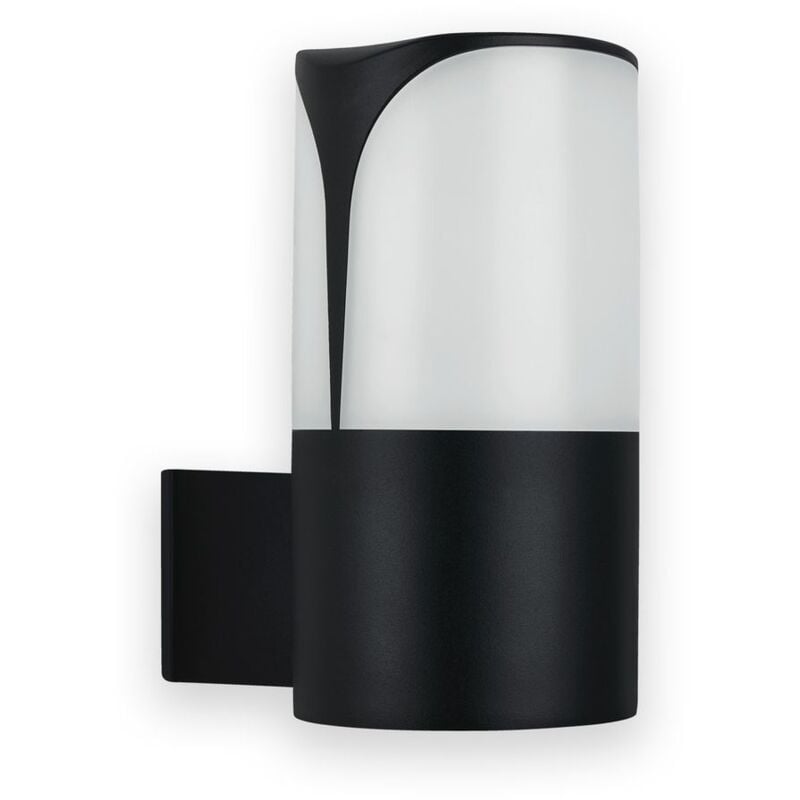foto del prodotto lampada da esterno ip44, lampada da parete per esterni, e27 max. 12w, nero, 180x90x140 mm lxwxh telefunken