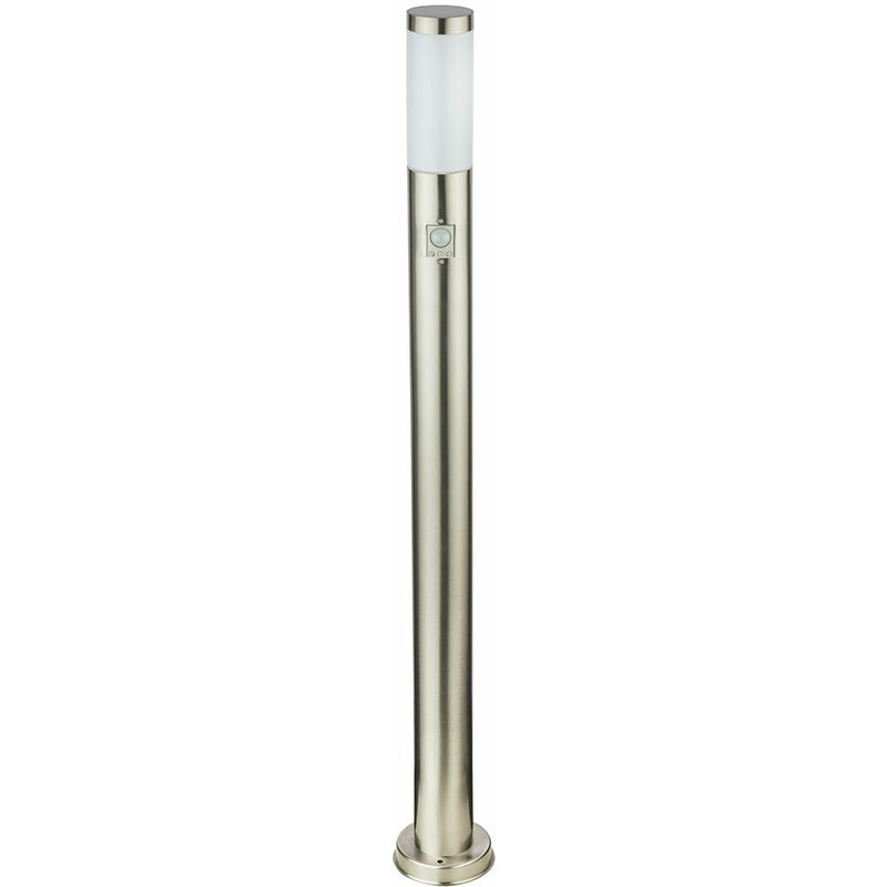 foto del prodotto lampada da esterno lampada da terra in acciaio inox rilevatore di movimento ip44 illuminazione da esterno globo boston 3159s