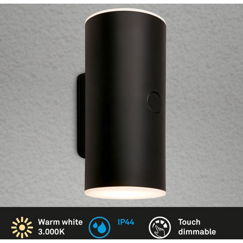 foto del prodotto lampada da esterno led lampada da parete led applique da parete dimmerabile in 3 livelli batteria touch timer