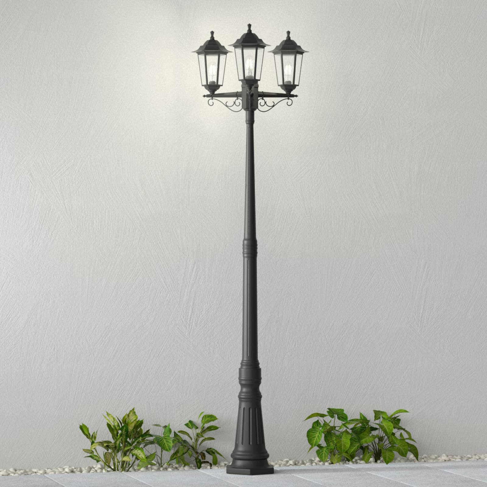 foto del prodotto lampada da esterno lindby nane, 217 cm, nera, resistente all acqua di mare, e27
