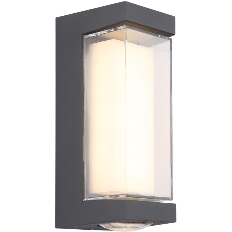 foto del prodotto lampada da esterno plixon in alluminio antracite 12w
