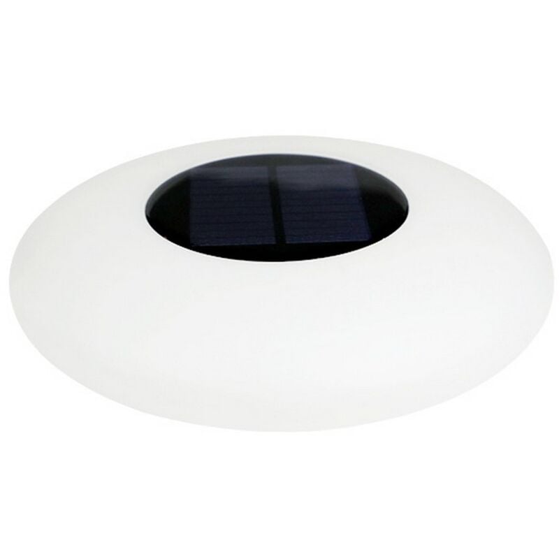 foto del prodotto lampada da esterno ricaricabile lucilla, plastica, bianco, 25x7x25 cm