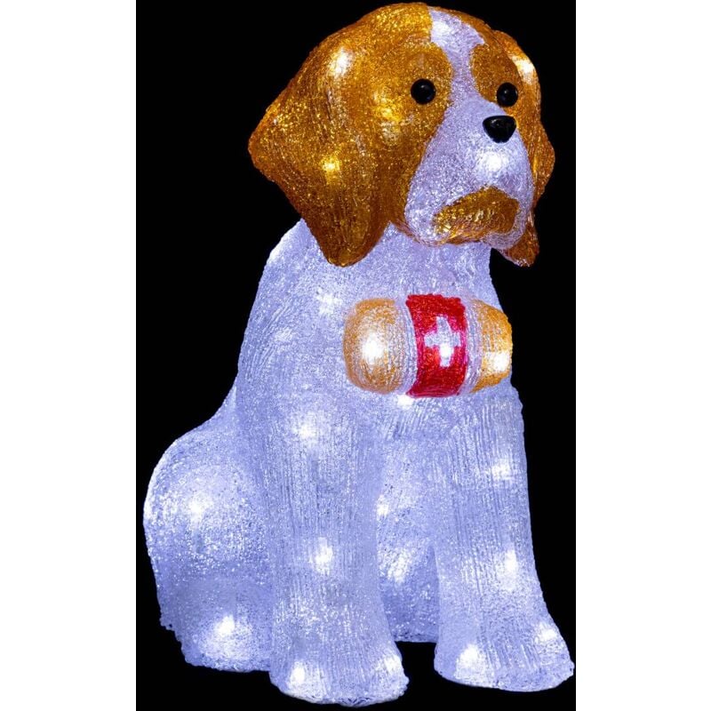 foto del prodotto lampada da esterno saint bernard h38cm 40 led trasformatore feeric lights christmas