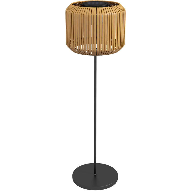 foto del prodotto lampada da esterno solare con illuminazione led 34x130 cm gialla outsunny