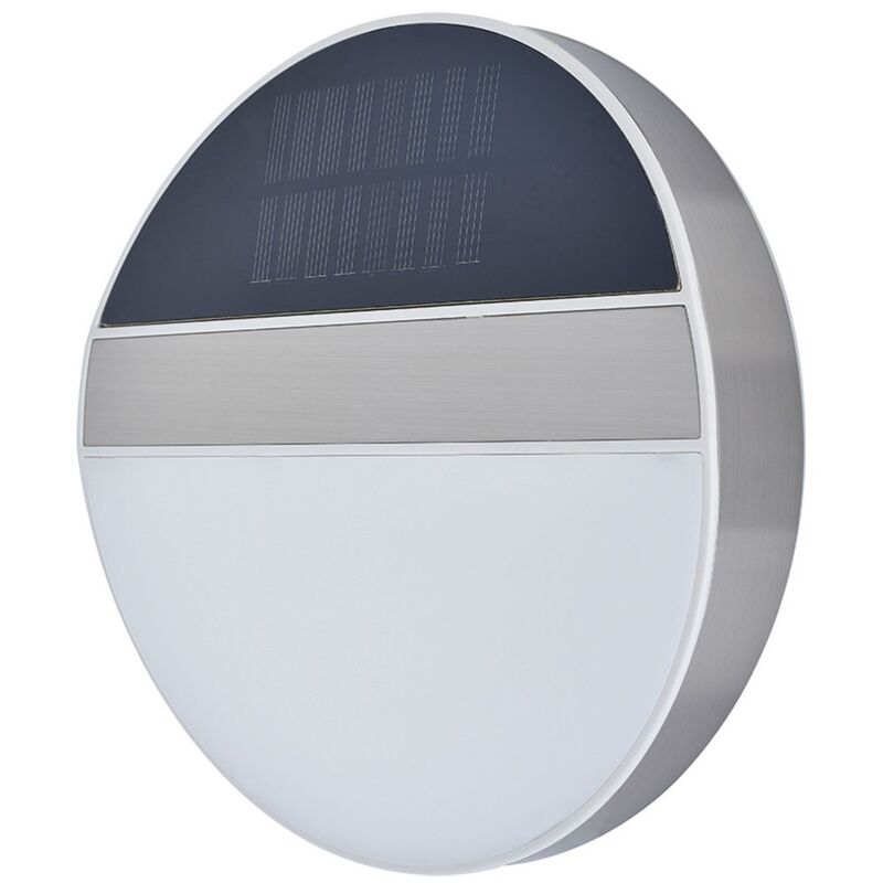 foto del prodotto lampada da esterno somois, metallo, tessuto, argento, nero, bianco, 22x22x4 cm