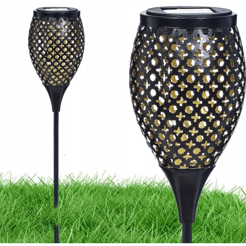 foto del prodotto lampada da giardino solare, lampada da incasso a led, lanterna su palo, per il terrazzo giardino