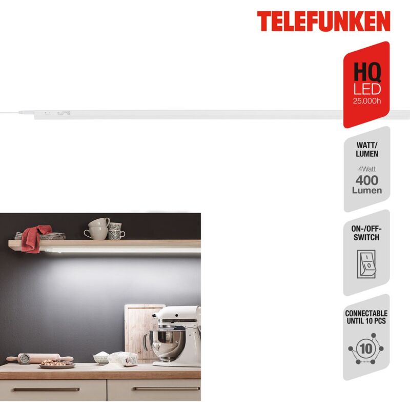foto del prodotto lampada da incasso a led 117,3 cm 14w 1400lm bianco telefunken