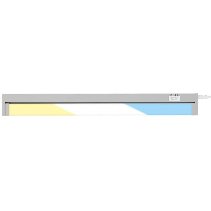 foto del prodotto lampada da incasso a led lampada da cucina 54,5 cm cct orientabile 6,5 w argento brilo ner