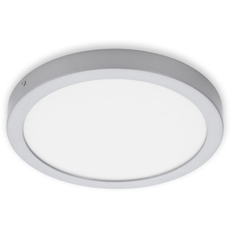 foto del prodotto lampada da incasso a led lampada da incasso 4000k ip44 21 w metallo argento 30cm briloner