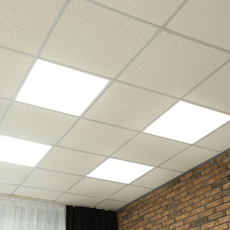 foto del prodotto lampada da incasso a soffitto pannello led pannello da soffitto lampada da incasso a soffitto, quadrata bianca, 6w 420lm bianco neutro, lxpxa