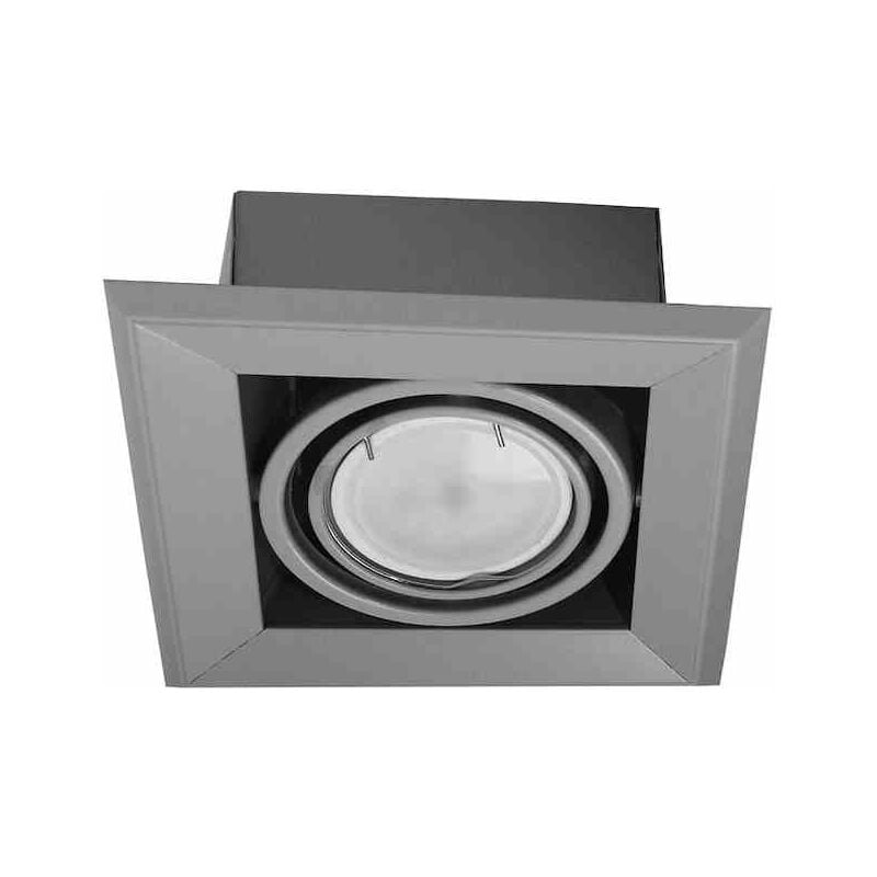 foto del prodotto lampada da incasso blocco grigio 1x7w gu10 led