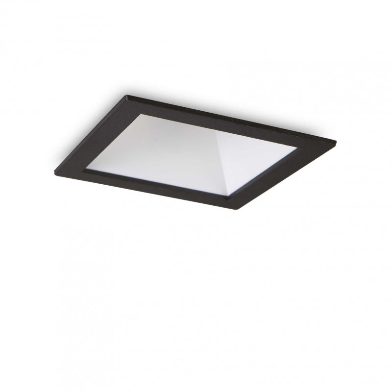 foto del prodotto lampada da incasso game trim square 11w 3000k bk wh ideal-lux