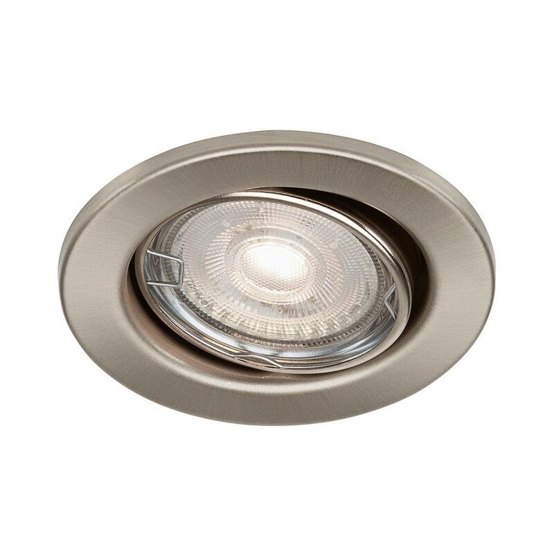 foto del prodotto lampada da incasso led orientabile ip23 8,6 cm 5w nichel 1xgu10 briloner