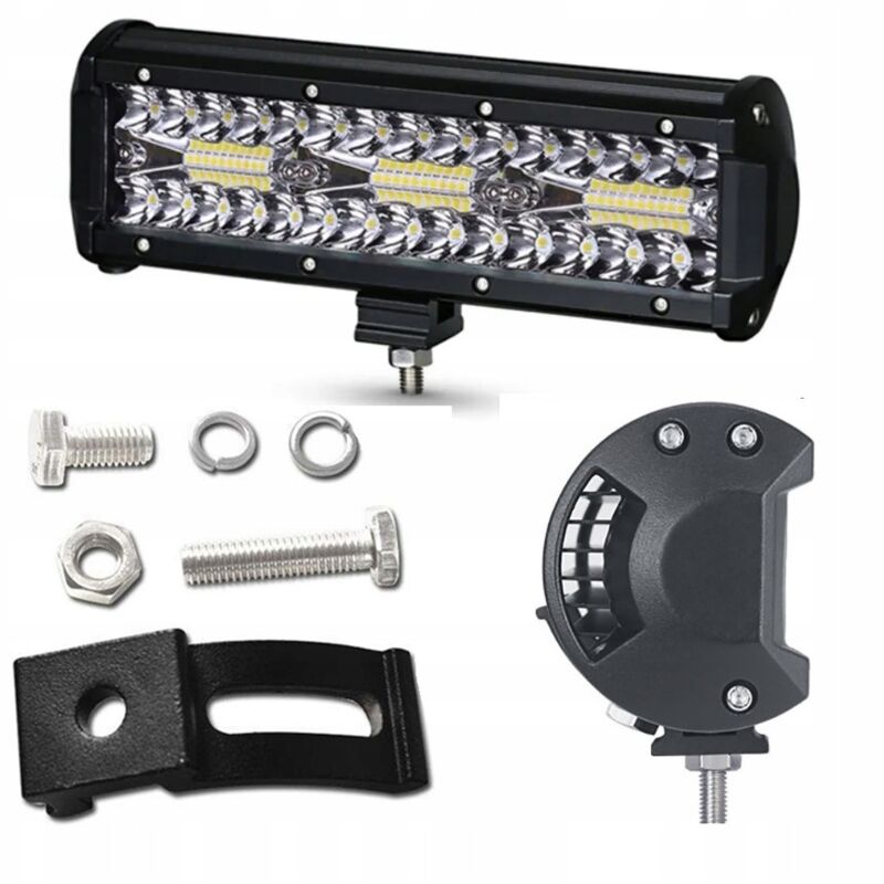 foto del prodotto lampada da lavoro alogena riflettore 12v 24v per camion trattore quad 180w
