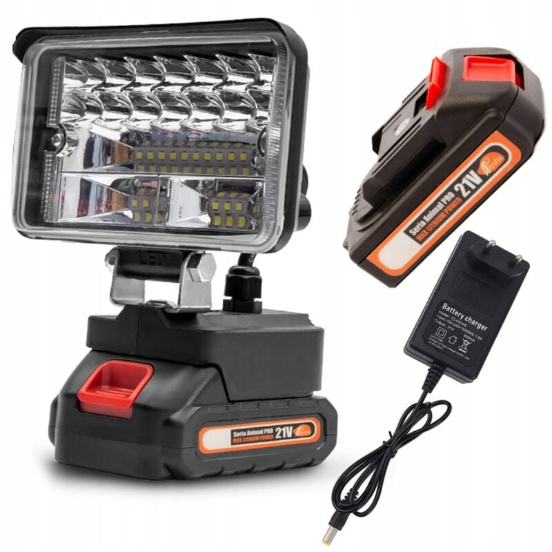 foto del prodotto lampada da lavoro ricaricabile da 4 con 1 batteria da 1,5 ah, serie animal pro