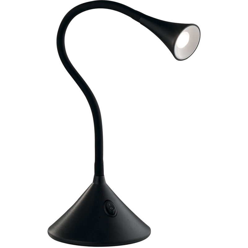 foto del prodotto lampada da lettura led newton in metallo nero 3.2w 4000k luce naturale 
