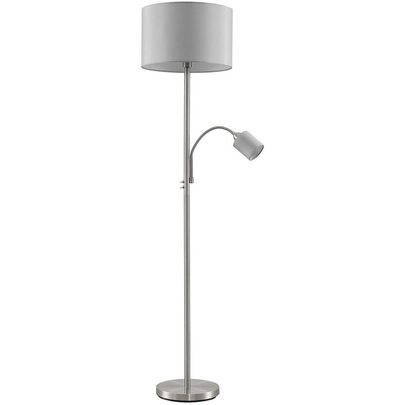 foto del prodotto lampada da lettura lindby colima, grigio, tessuto, 170cm
