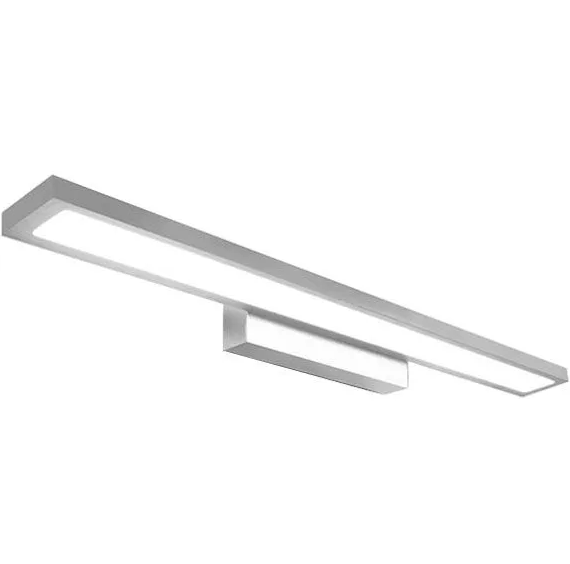foto del prodotto lampada da muro da bagno led sopra specchio 80cm app841-1w flat chrome