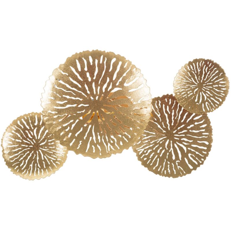 foto del prodotto lampada da muro dishi struttura in metallo color oro per interni 47 x 28 cm