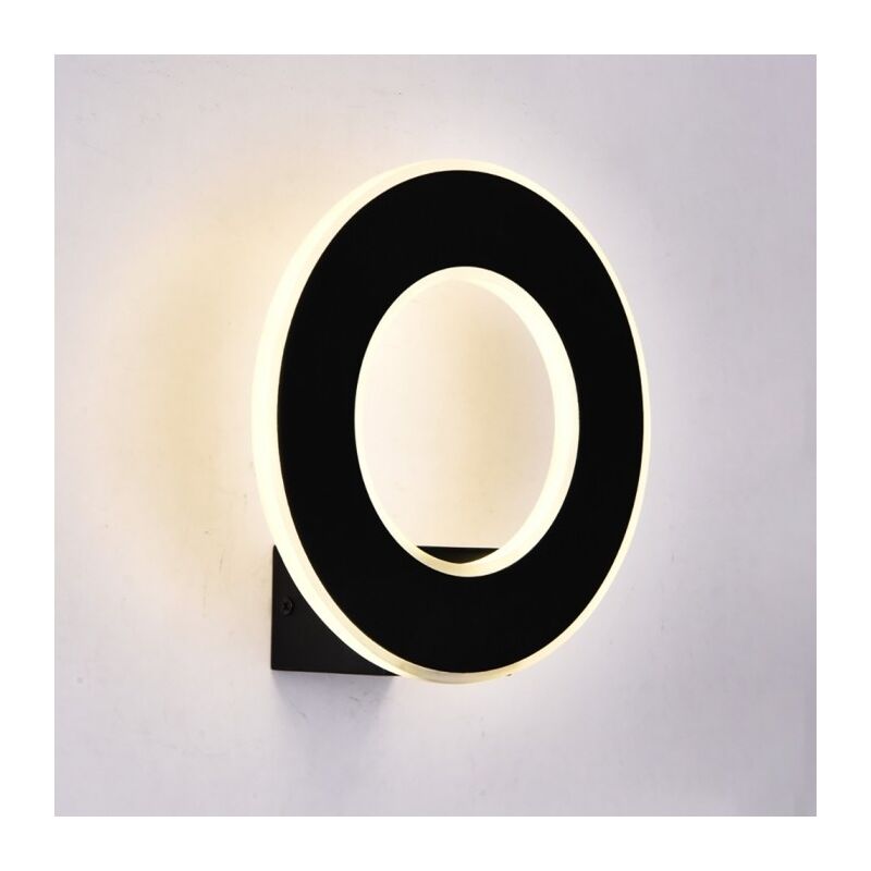 foto del prodotto lampada da muro led 9w wall light circolare colore nero v tac vt 710 4000k