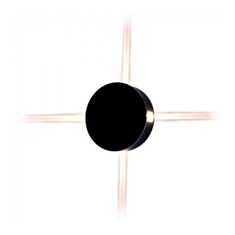 foto del prodotto lampada da muro led nera 4w wall light ip65 forma rotonda v-tac vt-706 4000k
