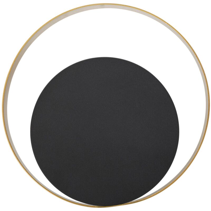 foto del prodotto lampada da muro shuttle cm25x8x25 cm in ferro oro e nero