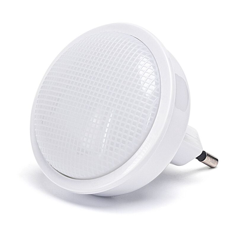 foto del prodotto lampada da notte a led rotonda da presa 0,3w con sensore aigostar