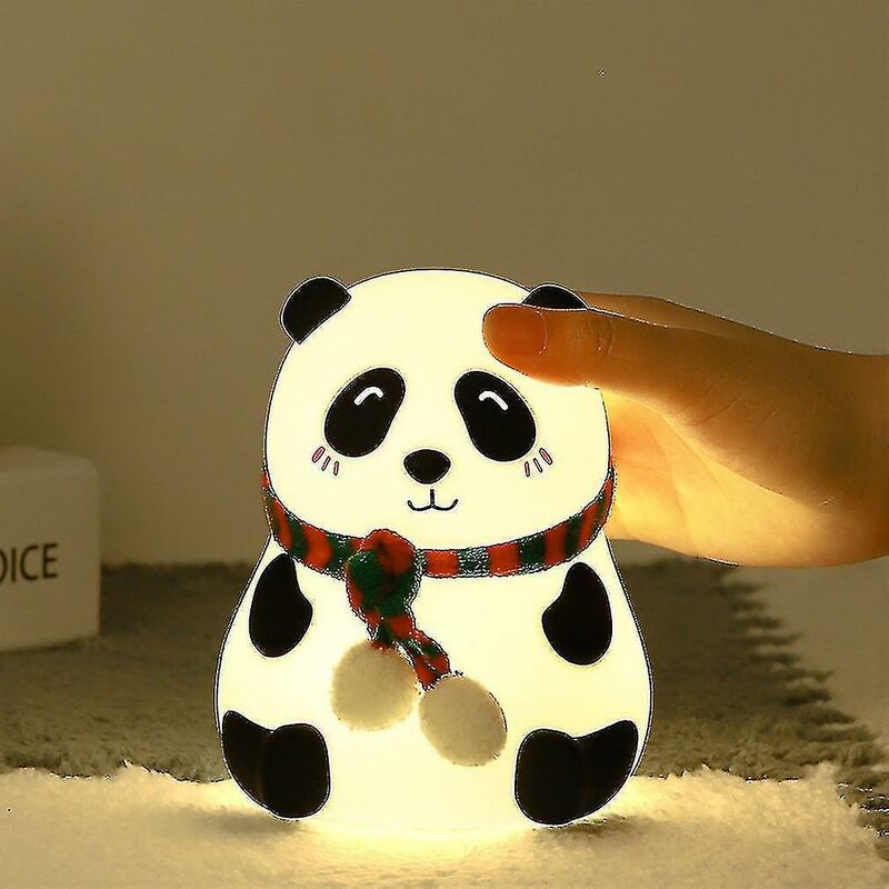 foto del prodotto lampada da notte in silicone panda luce notturna