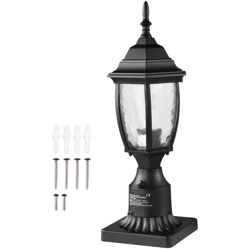 foto del prodotto lampada da palo per esterni da 15,75 pollici sensore dal tramonto all alba, ideale per giardino, patio, vialetto e altri spazi esterni per