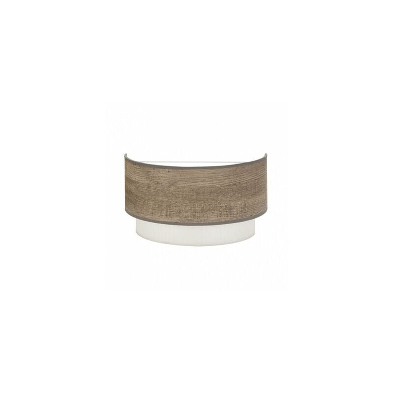 foto del prodotto lampada da parete 1l x e27 modello myriam colore legno grigio fabrilamp