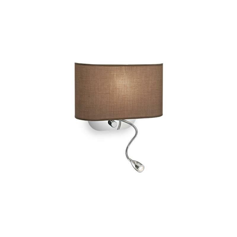 foto del prodotto lampada da parete 2 luci sheraton ap2 marrone